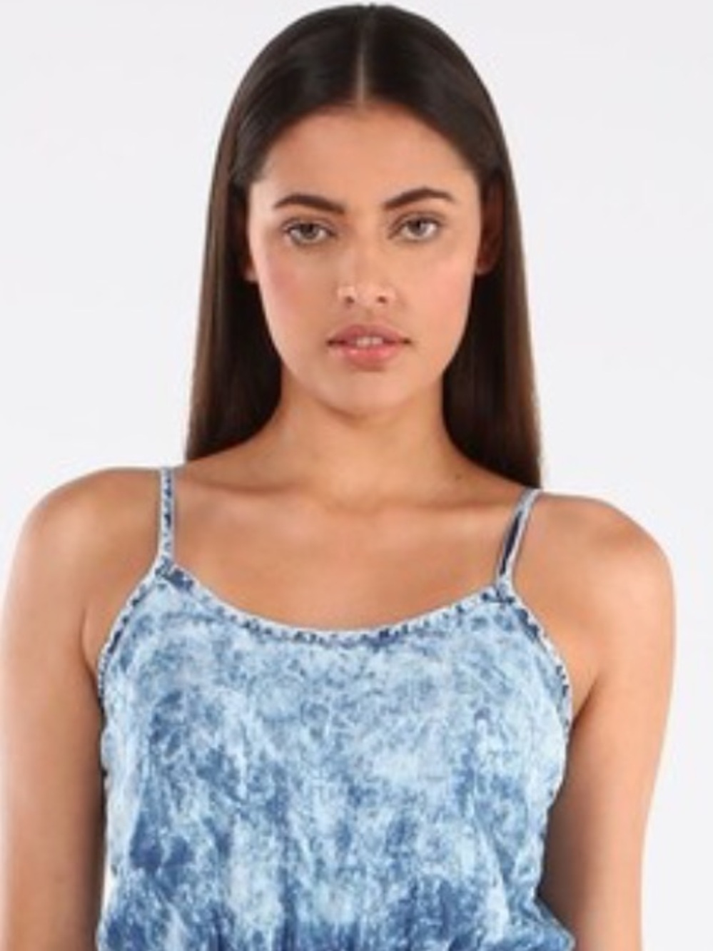 Forever 21 Acid Wash Denim Camisole Crop